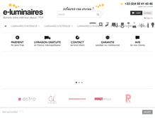 Tablet Screenshot of e-luminaires.com